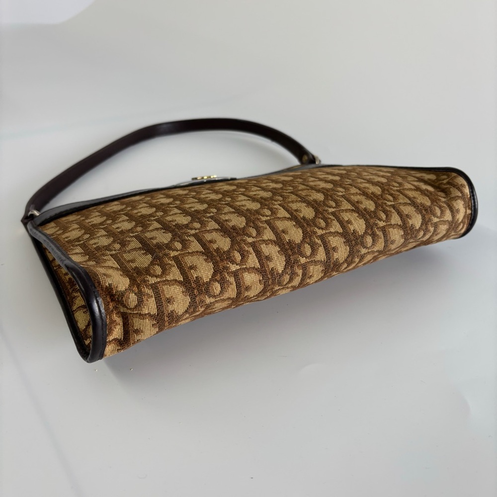 CHRISTIAN DIOR TROTTER CANVAS SHOULDER BAG - Picture 3 of 11